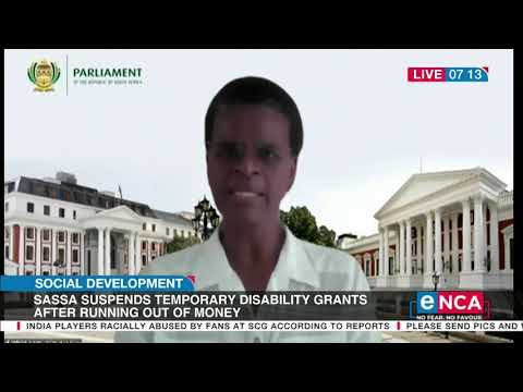 Sassa suspends temporary disability grants