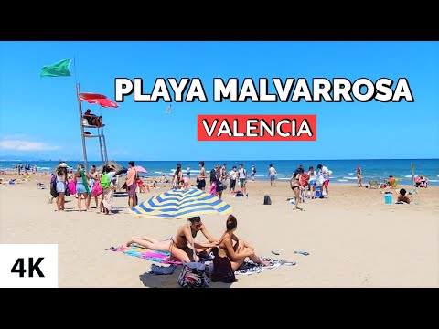 Valencia Malvarrosa Beach (Summer 2021) Spain Video