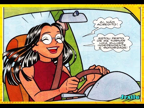 Tina ao volante -  gibis Quadrinhos Turma da Mônica