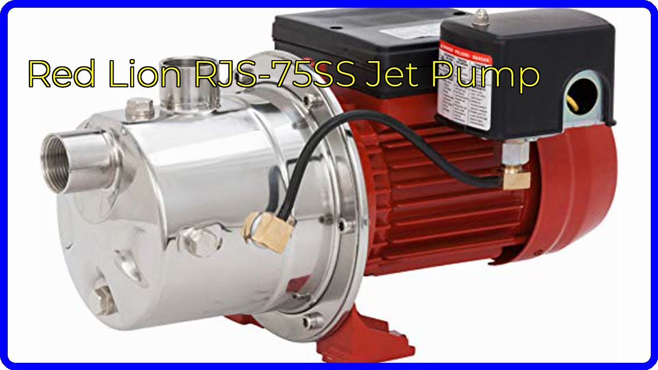 REVIEW (2026): Red Lion RJS-75SS Jet Pump. First Look.