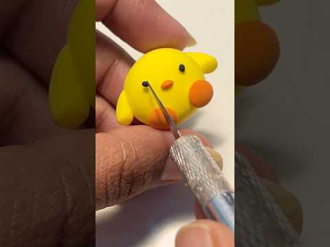 diy easy cute clay duck from air dry clay #diy #clay #craft #art #clayart
