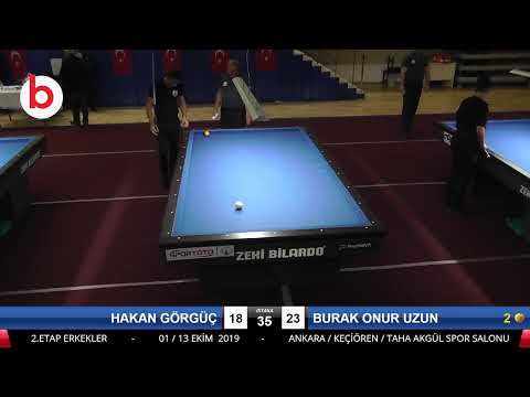 HAKAN GÖRGÜÇ & BURAK ONUR UZUN Bilardo Maçı - 2019 GENÇLER 2.ETAP-3.MAÇLAR