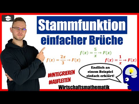 Stammfunktion Bruch - Einfache Brüche integriert an Beispielen erklärt