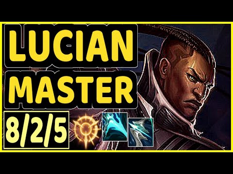 T1 FAKER (LUCIAN) - 8/2/5 KDA MID GAMEPLAY - KR Ranked MASTER