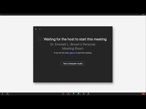 A ZOOM MEETING INVITE FROM DR. EMMETT L. BROWN 👋 | Comic Relief: Red Nose Day 2021