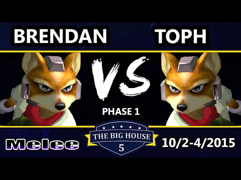 The Big House 5 - Brendan (Fox) Vs. Toph (Fox) - Pools Round 1 - SSBM