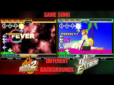 DDR MAX 2 vs DDR EXTREME: Background Video Differences