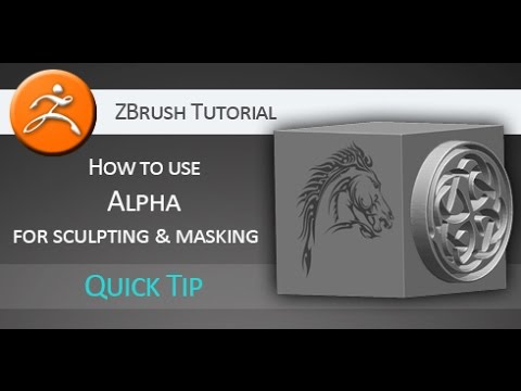 Quick Tip Tutorial: How to use Alpha for sculpting and masking in ZBrush