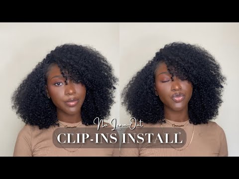 HOW TO INSTALL CLIP IN EXTENSIONS W/ NO LEAVE OUT |...