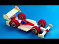 Easy F1 Racing Car Made With Popsicle Sticks And Rubber Band DIY Simple CAR For Science Projects