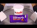 Nutella Cadbury Dairy Milk Chocolate Ice Cream Rolls ASMR