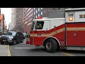 FDNY Rescue 1 URGENT RESPONSE Responding Wrong Way Using Pa300 Yelp Wail Siren