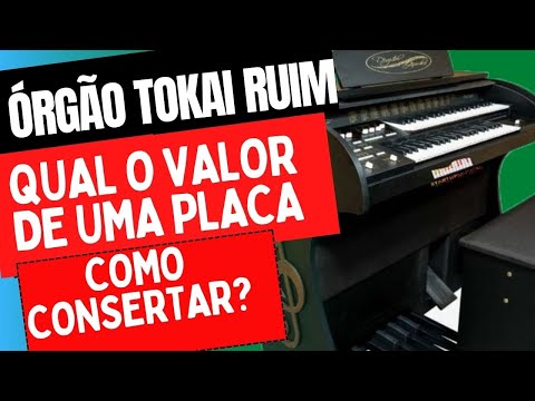 ORGÃO ELETRÔNICO TOKAI MD 10 II LIGA, PISCA LUZ DO PAINEL MAIS NÃO SAI SOM, COMO CONSERTAR TOKAI?