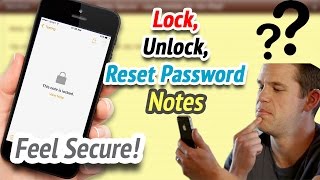 How to Lock your Notes, Change password, Reset password Notes - 2017