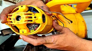 dewalt cutting machine repair | chop saw armature | broken commutator