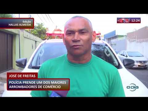 ROTA DO DIA 13 03 20  Preso um dos maiores arrombadores de comeÌrcio de em JoseÌ de Freitas