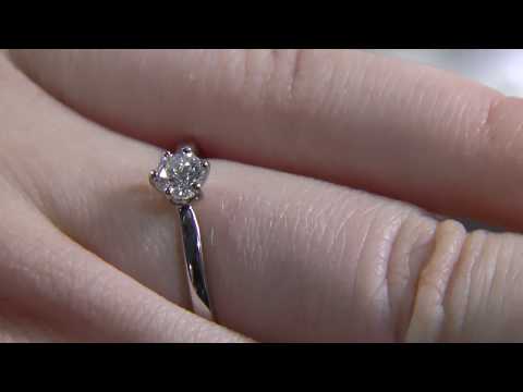 DR044 0.32ct Round Brilliant Cut Diamond Solitaire Engagement Ring Dublin