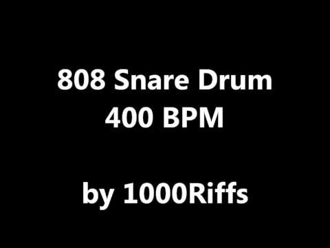 808 Snare Drum : 400 BPM - Beats Per Minute