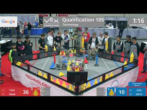 2018 VRC Tech Q105 - 134G 7984B vs 815J 2921S - 106 to 123