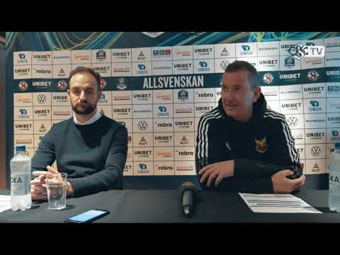 Presskonferens efter ÖSK - Östersunds FK
