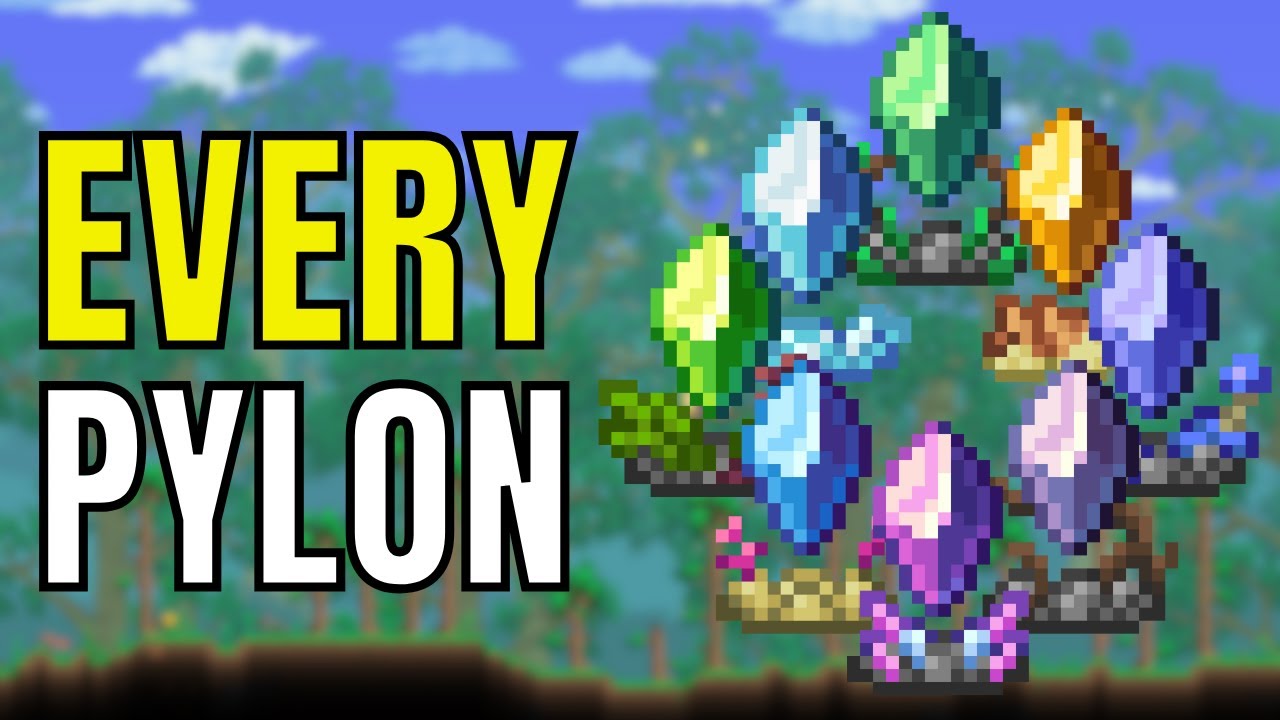 Terraria 1.4.4.9 Pylon Guide!