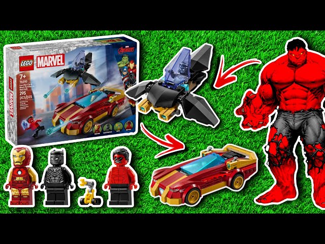 Vídeo relacionado con LEGO Marvel Deportivo de Iron Man y Black Panther vs. Hulk Rojo Set construible de acción con Minifiguras, Juguete de Aventuras para Construir y Jugar a Partir de 7 años 76310