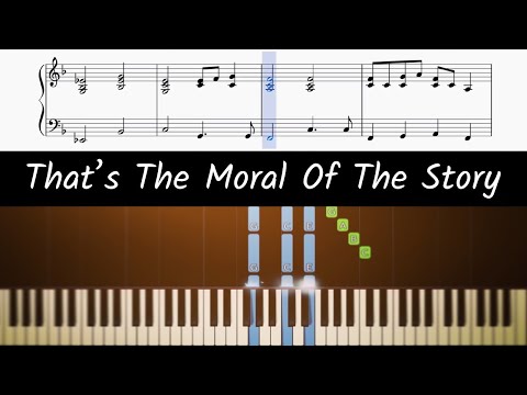 How to play piano part of Moral Of The Story by Ashe