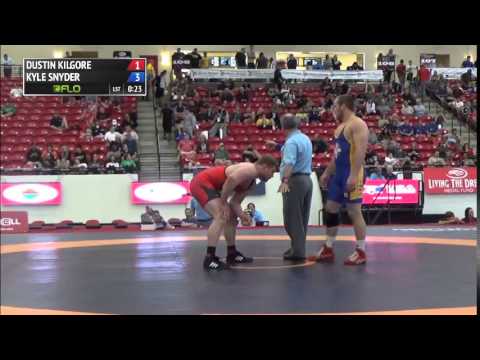 97 kg QF - Dustin Kilgore (Sunkist Kids) vs Kyle Snyder (TMWC/Ohio RTC)