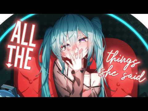 ♪ Nightcore - All The Things She Said → t.A.T.u (Lyrics) | all the things she said, running through