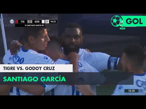 Santiago García (1-2) Tigre vs Godoy Cruz | Fecha 14 - Superliga Argentina 2018/2019