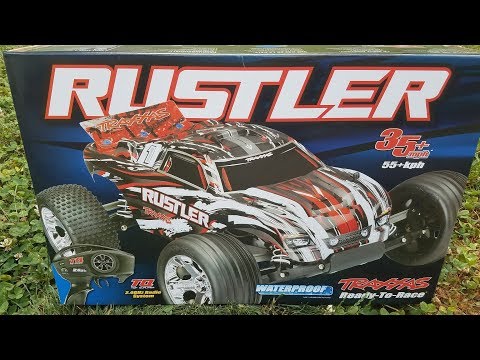 Traxxas Rustler XL5 Unboxing and First Run Review of Rustler 2wd xl-5