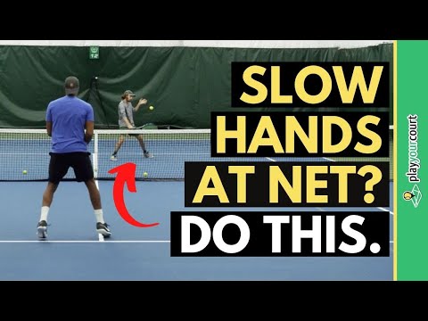 How To Develop Fast Hands & Quick Reflexes At Net - Tennis Volley Drill