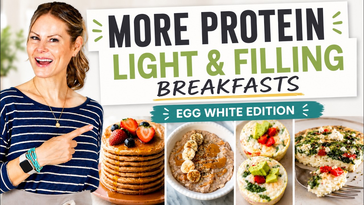 EGG WHITE RECIPES | High-Protein Breakfast, Lower-Calorie Meal!