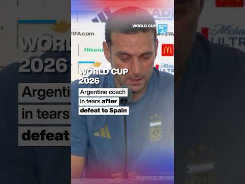 World Cup 2026: Argentine coach in tears after defeat to Spain