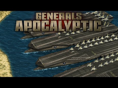 USA Carrier Aircraft vs 7 BOSS GLA - Command & Conquer Generals Apocalyptic