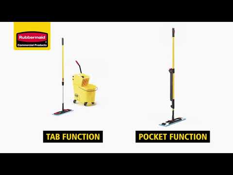 Product video for Adaptable Flat Mop Microfiber Pad, Green