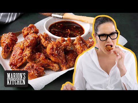 LISTEN to that CRUNCH! 💥Sticky & Crispy Korean Chicken Wings | Marion's Kitchen