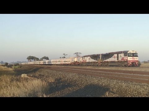 SCT freight train in Victoria - PoathTV Australian Railways & Diesel Locomotives