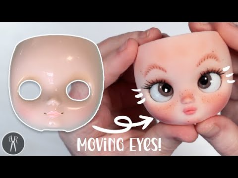 CUSTOM MIDDIE BLYTHE #7 'Lookie Lou' - Making moveable eyes just like a QBaby Doll (RodgerDollob11).