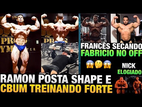 RAMON POSTA SHAPE INSANO - CBUM TREINANDO MUITO PESADO - DINO FRANCÊS SECANDO + FABRICO E NICK
