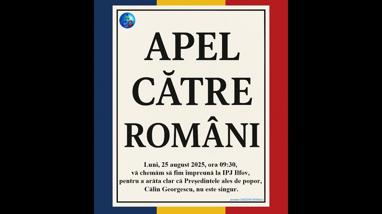 APEL CĂTRE ROMÂNI