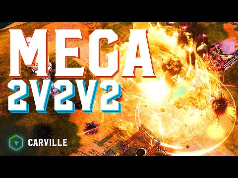 100 minutes of 2v2v2s on Carville - Red Alert 3