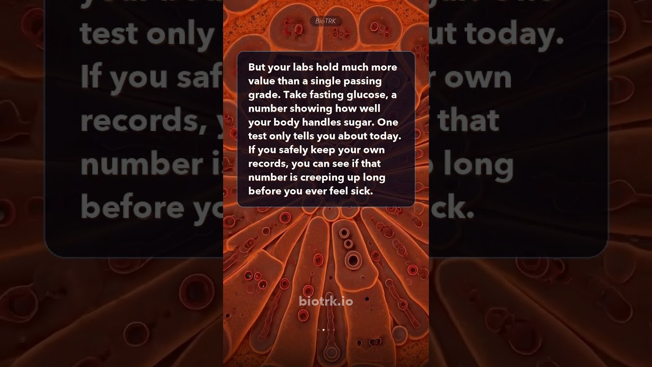 A common mistake people make is treating their blood test results as a simple pass or fail #Shorts