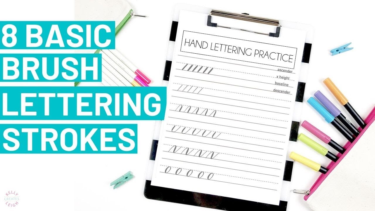 8 Basic Brush Lettering Strokes