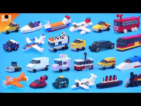 Lego City Mini Vehicles Compilation - Part 5-8 (Tutorial)