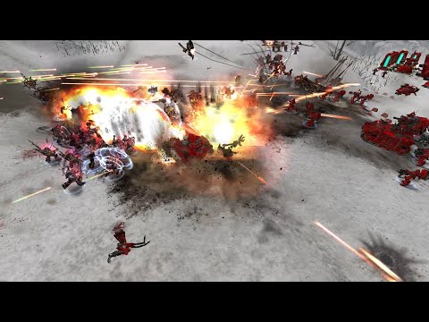 Blood Angels vs Black Legion - Ultimate Apocalypse - Warhammer 40K Dawn Of War Soulstorm