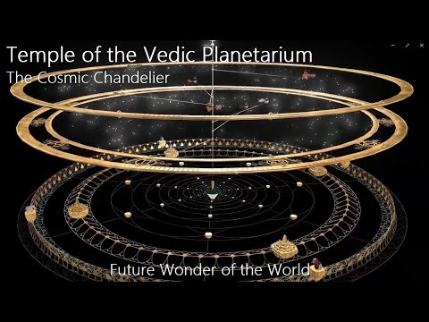 Temple of the Vedic Planetarium Cosmic Chandelier