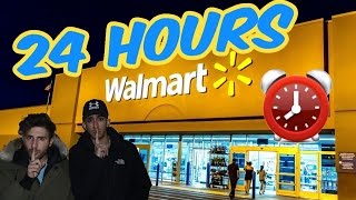 (CREEPY!) 24 HOUR OVERNIGHT WALMART FORT ⏰ | CHASED BY SCARY SECURITY (ALARM WENT OFF ALMOST CAUGHT)