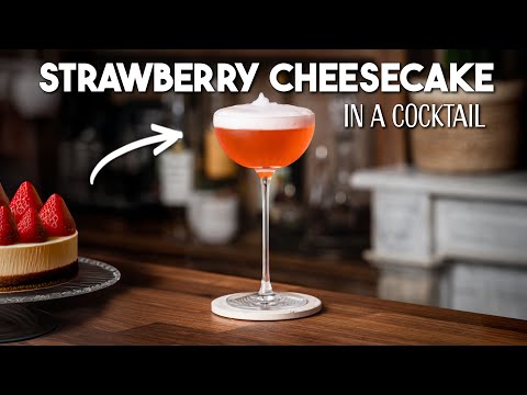 How to make The Clarified Strawberry Cheesecake Milk Punch