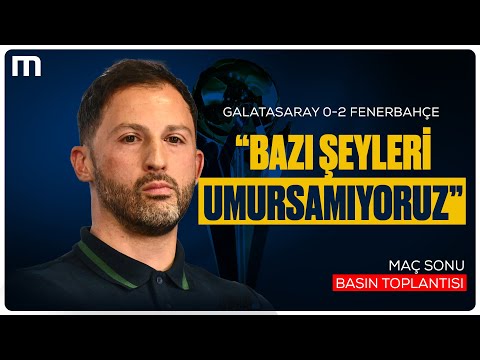 "Başkanımız Dün Biraz Üzgündü" - Domenico Tedesco Basın Toplantısı | Galatasaray 0-2 Fenerbahçe
